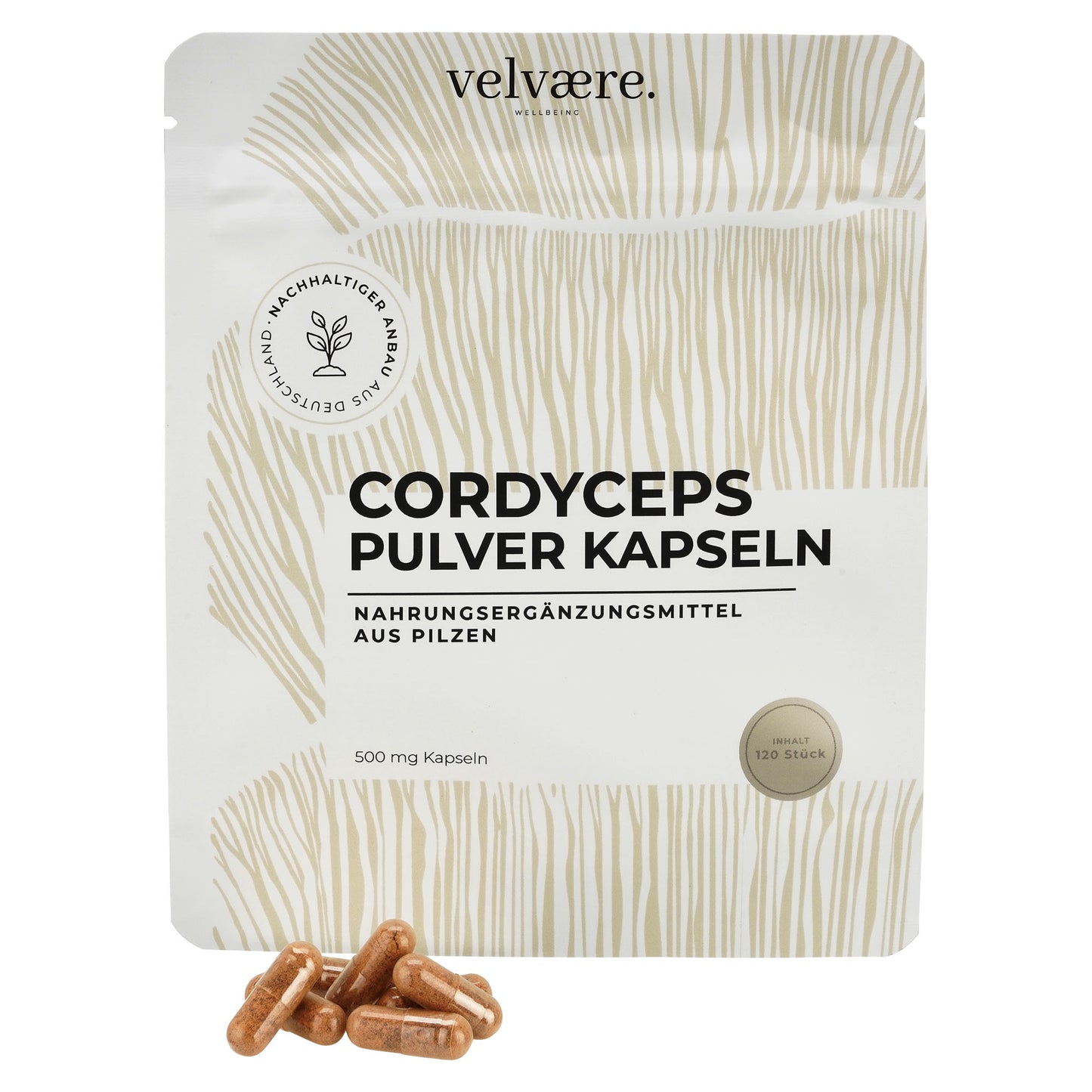 Velvaere Cordyceps Pilzpulverkapseln