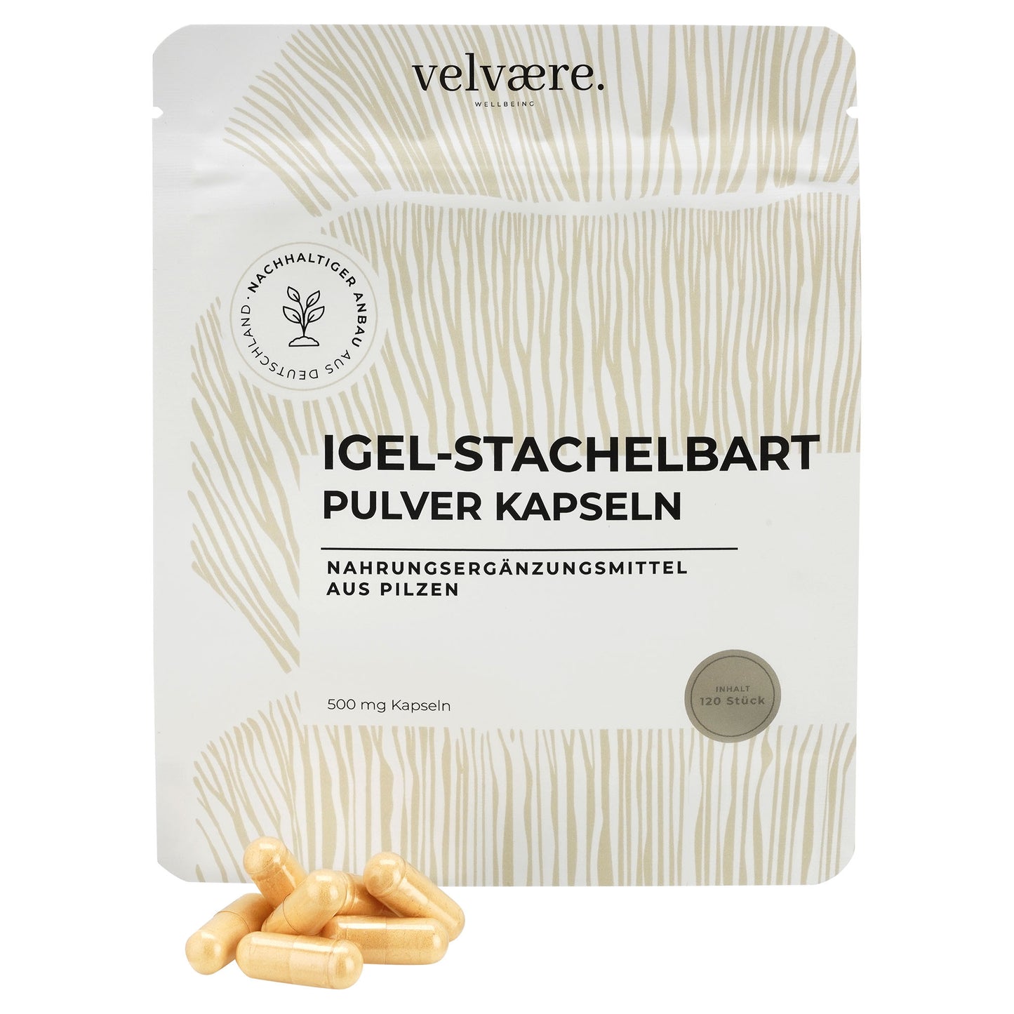 Velvaere Lions mane Vitalpilz Kapseln