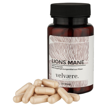 Velvaere  Lions mane Vitalpilz Kapseln