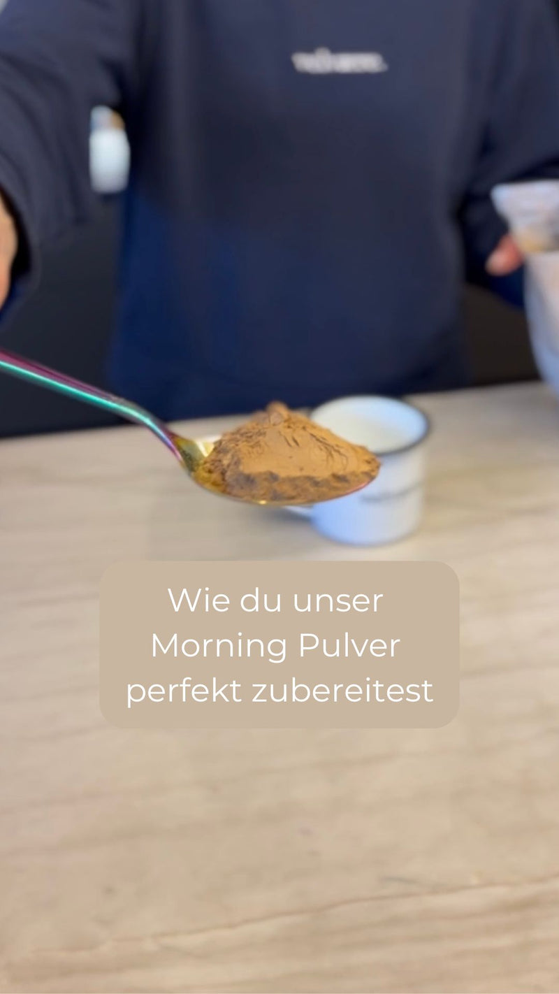 Wie du unser Morning Pulver perfekt zubereitest